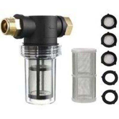[NEVER USED] 3/4 inch Garden Hose Sediment Filter for Pressure Washers – Sediment Filter Nozzle for Outdoor Gardening – Water Inlet Filter – Pressure Garden Filter (1/4)