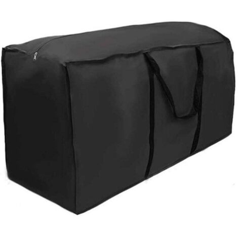 [NEVER USED] Black Garden Furniture Cushion Storage Bag Outdoor Waterproof Storage Bags for Garden Cushions1737651cm