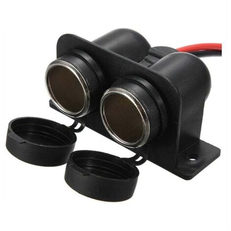 [NEVER USED] Cigarette lighter socket, waterproof double-hole marine-grade cigarette lighter socket, 12V/24V DC, power socket for cars and boats (1/4)