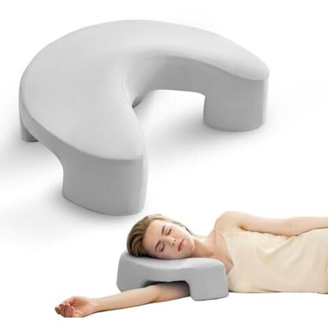 Ergonomic side sleeper pillow with armhole – Orthopedic memory foam neck support pillow for neck and shoulders – Pillow for side, back, and stomach sleepers – Washable cover (1/5)