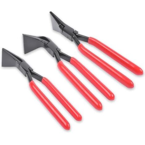 [NEVER USED] 3-piece folding pliers sheet metal pliers set: 0° 45° 90° bending pliers set tinsmith's tool - 270 mm length (Red 3) (1/5)