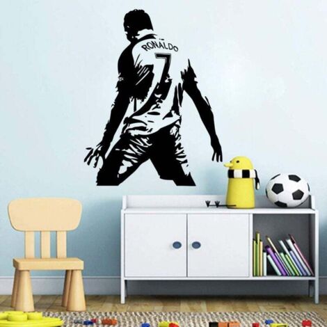 [NEVER USED] 4558CM-Football Player Cristiano Ronaldo Wall Art Decal Stickers Nursery Boys Kids Room Decor Football Wall Decals Sticker