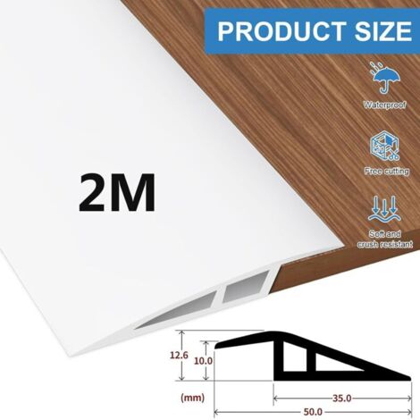 2.5m Adhesive Threshold Bar - PVC Adhesive Door Threshold - Leveling ...