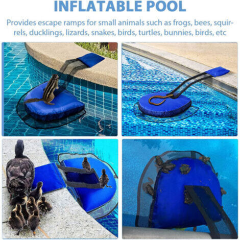 2-Piece Pet Escape Ramps, Floating Pet Rescue Ladder for Swimming Pools ...