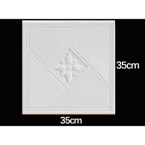 3D Ceiling Sticker Pattern - Pack of 20 Thick Waterproof Self-Adhesive ...