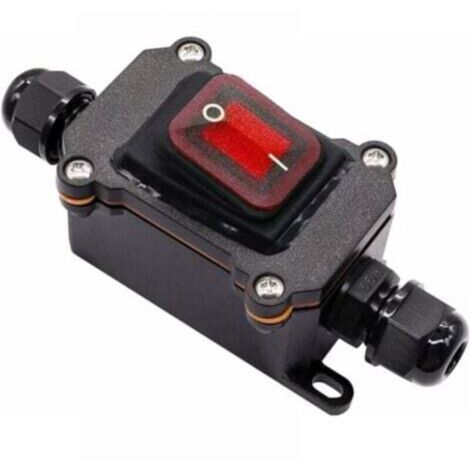 IP67 Waterproof Cable Switch, ON/OFF Line Switch, Rocker Switch, 220V ...