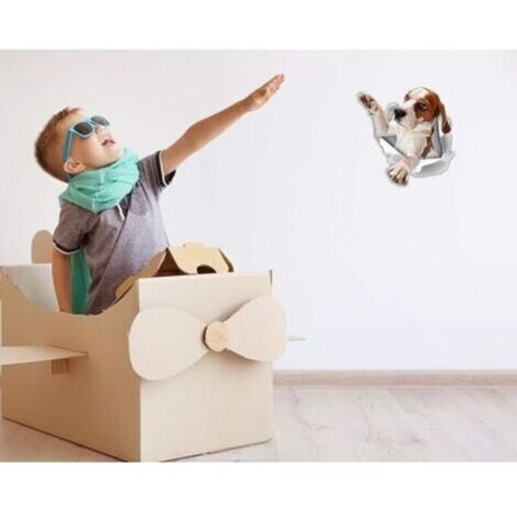 3D Dog Stickers - 2 Pack - Reach Beagle Stickers for walls ...
