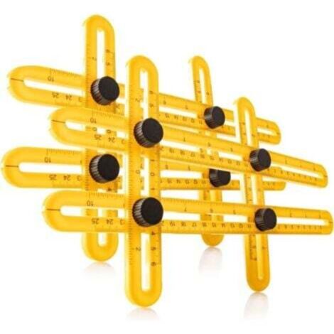 (2 pieces - Yellow) 2X Angle Jig - Multi-Angle - 8-Sided ...