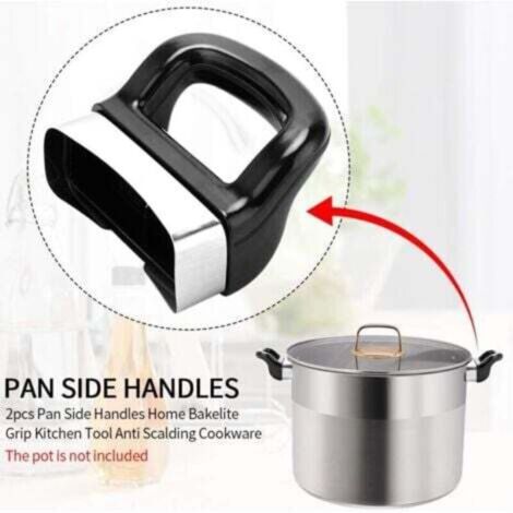 2-piece bakelite anti-scald handles, removable ergonomic side handles ...