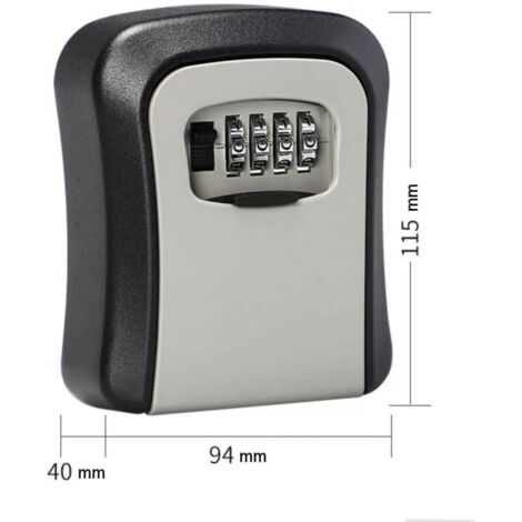 Weather Key Box Wall-Mounted Key Box, Weatherproof, Waterproof, Sturdy Metal + Hard PVC ...