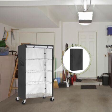 Storage Racking With Cover Storage Rack Cover, Heavy Duty Covers for Metal Shelves, Windproof ...