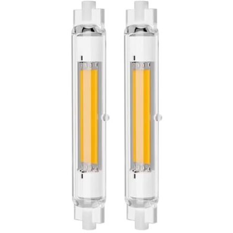 [NEVER USED] R7S LED Bulbs 118mm Dimmable 30w, R7S LED Bulb 20W Equivalent to 200W 300w Halogen Lamp, Warm White 3000K, 3000LM, 360° Beam Angle Lighting, Flicker-Free, Pack of 2