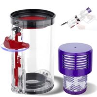 Dyson V10 SV12 SV13 SV27 Lower Cover Accessory Kit, including HEPA filter and high-quality clear bin for Dyson V10 Absolute spare parts