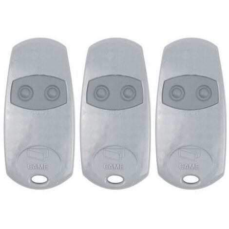 Came – Pack de 3 télécommandes 2 boutons 433,92 MHz – Portée 100 m – Compatible avec TOP432M, TOP432S – Alimentation 2 piles CR2016
