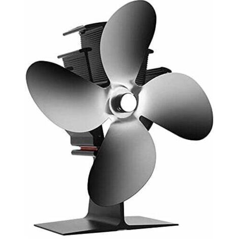 Ventilateur pour poêle à bois, démarre à 40°C en silence. Ce ventilateur de poêle à bois est alimenté par la chaleur et possède 4 lames. Il convient pour une utilisation avec les poêles à bois et les
