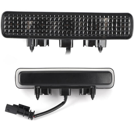 Feu de frein LED arrière 3e en hauteur pour Jeep Wrangler JL 2018‑2020 Lentille noire,de DEBUNS