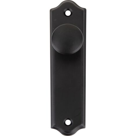 Pomo tirador armario aluminio curvo 125x32mm negro modelo 1102