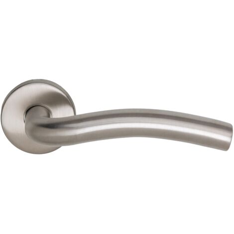 Manilla puerta Ares inox roseta redonda para exterior/interior