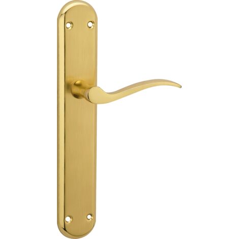 Manilla puerta aluminio ovalada dorado satinado modelo 890 interior