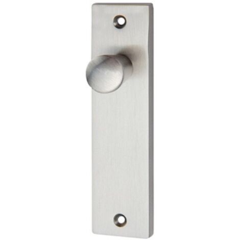Pomo aluminio rectangular 125x30mm níquel satinado para muebles