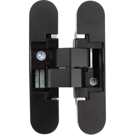 Bisagra invisible 3D ajustable puertas hasta 50kg negro