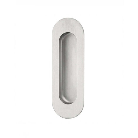 Tirador uñero puerta corredera 40x120mm acero inoxidable satinado