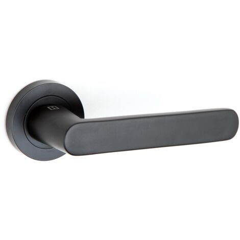 Manilla roseta redonda aluminio R-210 negra 52mm