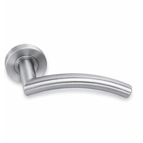Manilla puerta tubular acero inoxidable Nix roseta redonda inox