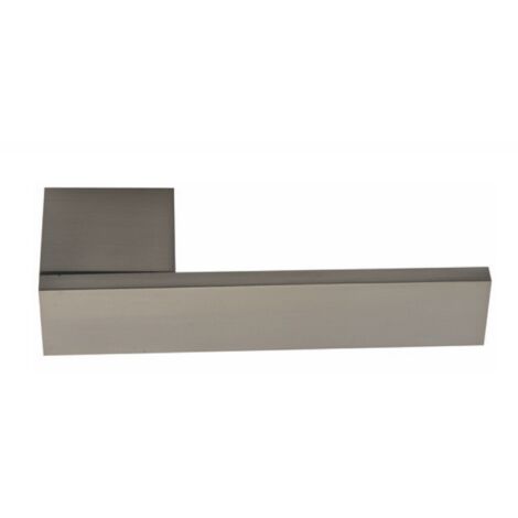 Manilla puerta Eros níquel satinado zamak roseta rectangular alta intensidad (1/5)