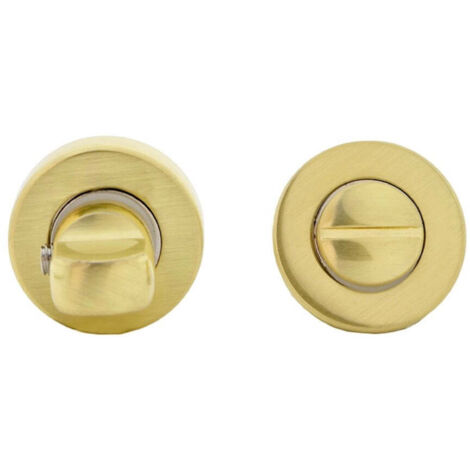 Condena puerta 35mm zamak dorado satinado redonda instalación