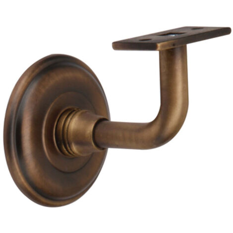 Soporte pasamanos Zamak bronce obra escaleras barandilla