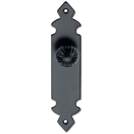 Pomo forja negro puerta exterior modelo 100 (1/2)