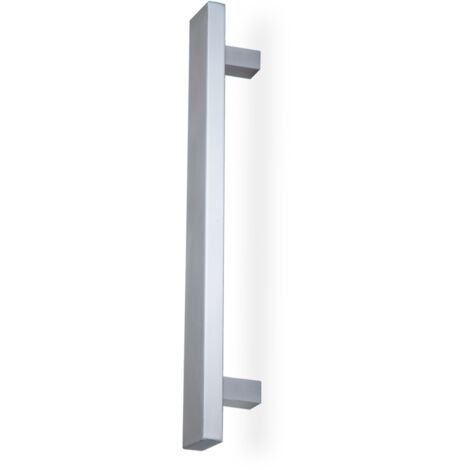 Manillón rectangular Inox 300mm entre ejes para madera y cristal