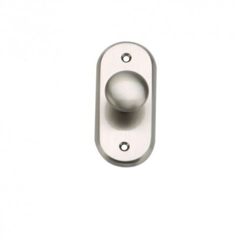 Pomo ovalado aluminio níquel satinado 6033 pequeño muebles