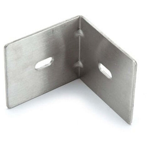 Escuadra sujeción panel cabina sanitaria fenólica 90º Inox 304 (1/2)