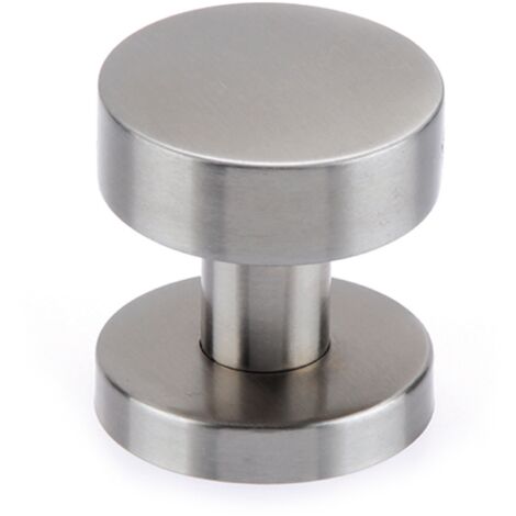 Pomo seta acero inoxidable puertas entrada fijo 52mm
