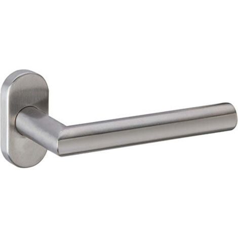 Manilla puerta acero inoxidable con roseta ovalada para PVC/metálicas (1/2)