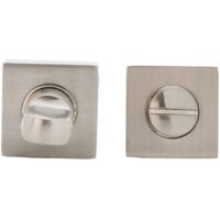 Condena puerta zamak níquel satinado roseta cuadrada 35mm