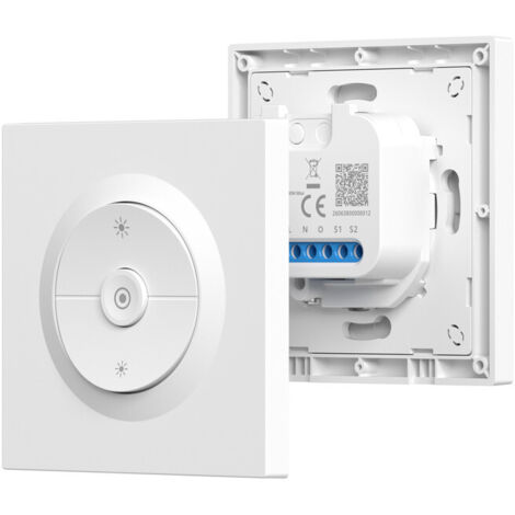 SONOFF MINI-ZBDIM-E,Zigbee Variateur d'intensité intelligent,fil neutre requis, pour lampes LED/à incandescence/halogène à intensité variable, compatible avec Alexa et Google Assistant