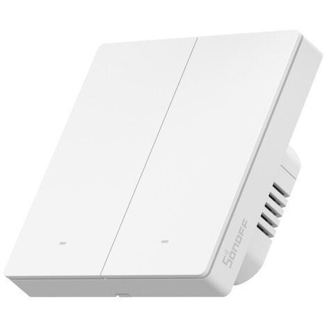 SONOFF Zigbee Smart Switch, Requiert SONOFF Zigbee Hub, Smart Switch, Sans Neutre ou avec Neutre, APP Remote Control, Zigbee Switch ZBM5 86-Type, 2 Bouton,ZBM5-2C-86W