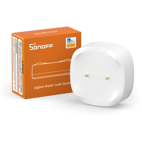 SONOFF SNZB-05P Detecteur de Fuite d'eau Intelligent ZigBee, Capteurs d'eau et Alarmes sans Fil pour Cuisine, Salle De Bain, sous-Sol, Étanchéité IP67, ZigBee Bridge Requis, Piles Incluses