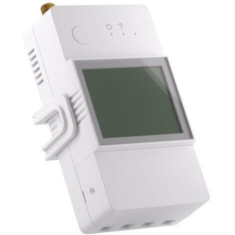SONOFF POWCT 100A Compteur d'énergie WiFi intelligent, testeur d'électricité solaire avec détection CT, compteur numérique LCD, statistiques, télécommande eWeLink, WiFi 2,4G