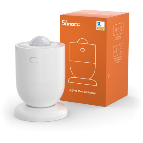 SONOFF SNZB-03P Détecteur de Mouvement ZigBee, Detecteur ZigBee 3.0 Sans Fil, Détection 5 Secondes, Scène Intelligente, SONOFF Zigbee Bridge Requis, Piles Incluses, Compatible avec Alexa/Google Home