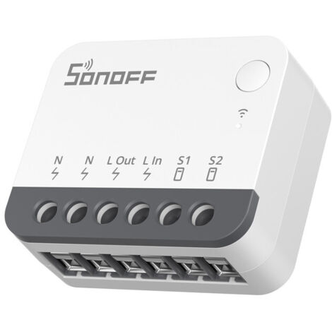 SONOFF ZBMINIR2 Zigbee interrupteur Intelligent,Amplificateur de signal Zigbee,Fonctionne Avec Alexa & Google Home,NéCessite Une Passerelle Zigbee, NéCessite Un Fil Neutre(2 Pack)