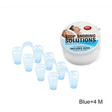 Dilatadores nasales (paquete de 4) de silicona suave: una solución sencilla para roncadores nasales. Dispositivo reutilizable para reducir los ronquidos.
