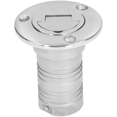Puerto de inyección de agua de acero inoxidable 316 de 38 mm para reabastecimiento de embarcaciones, accesorios de llenado marino (1/5)