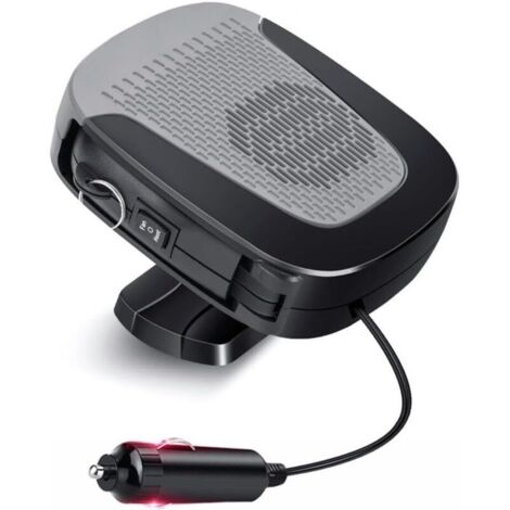 Desempañador de calefacción para coche, calentador portátil de 12 V con encendedor de cigarrillos, calentador con rotación de 360 grados para todo tipo de vehículos. (1/4)