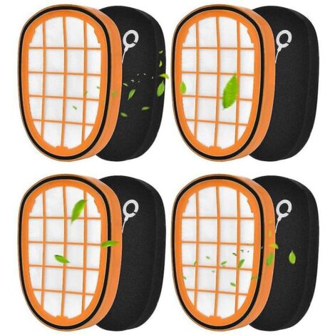 Paquete de 4 filtros para aspiradora de mano Philips Speedpro Max Aqua FC6812 6814 6823 6827 6908 (1/4)