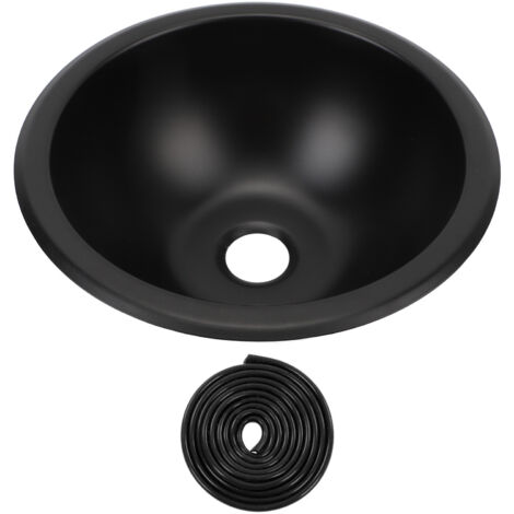 Fregadero redondo de acero inoxidable 304 de 4 pulgadas, fácil de limpiar, con orificio de drenaje de 40 mm, para autocaravana, barco y caravana.