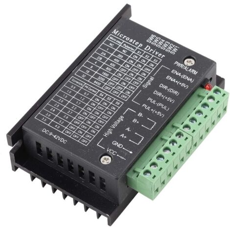 Módulo de control de motor paso a paso CNC TB6600, 0,5-4 A, 9-40 V CC, 32 resoluciones, para motores paso a paso Nema 8, 11, 14, 16 y 17. (1/4)